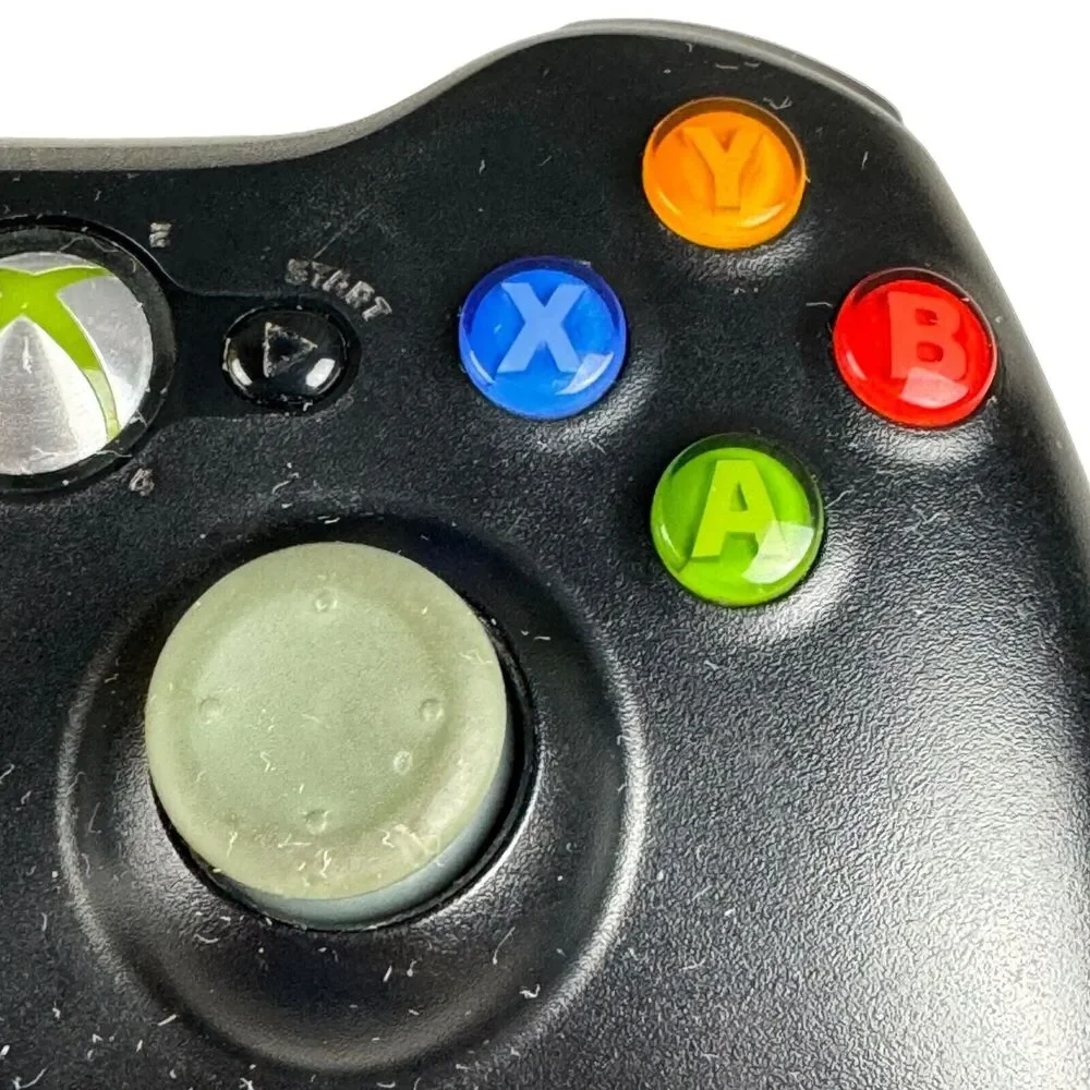 Microsoft Xbox 360 Wireless Controller Black Model 1403 No Battery Cover